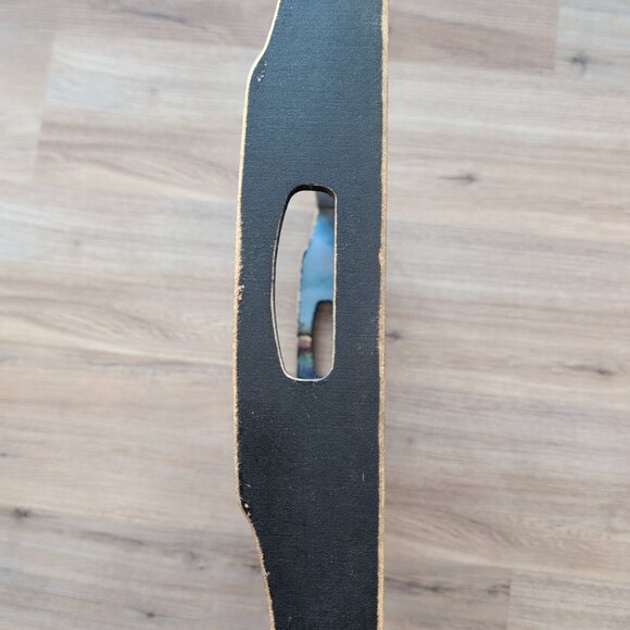 Wooden Serving Tray With Handles Featuring J. Gibson Seaside Artwork - Picture 4 of 6